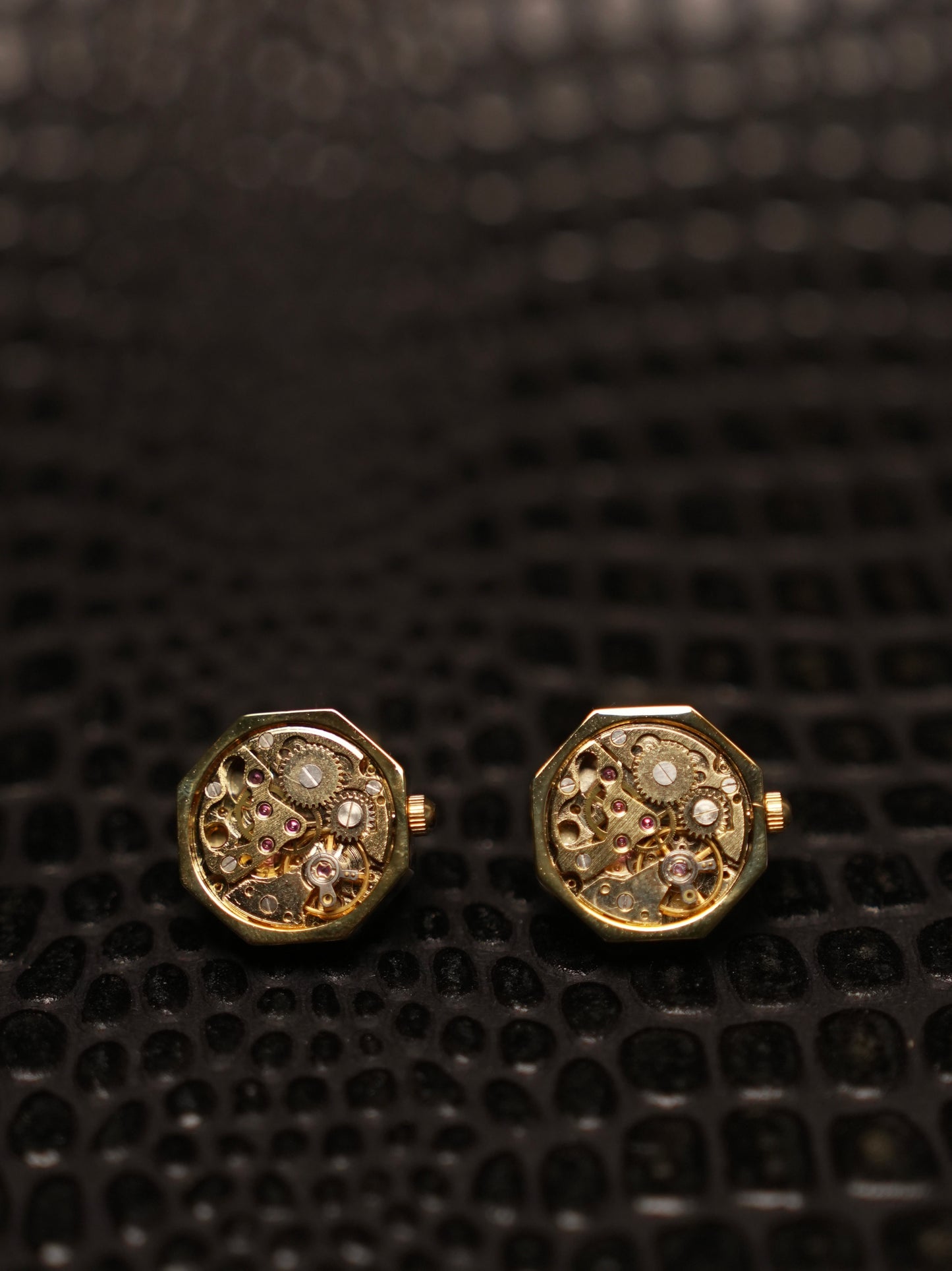 Octagon Mechanical Watch Cufflinks