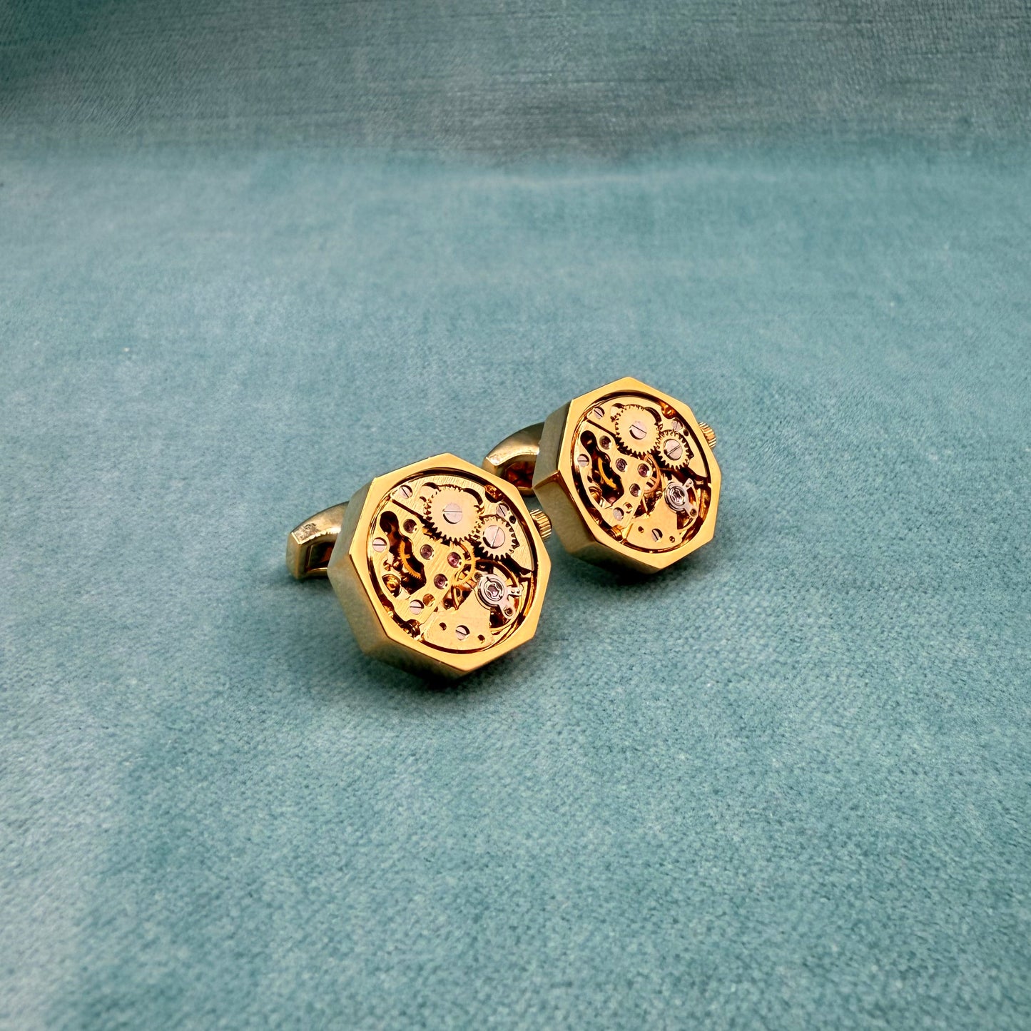 Octagon Mechanical Watch Cufflinks