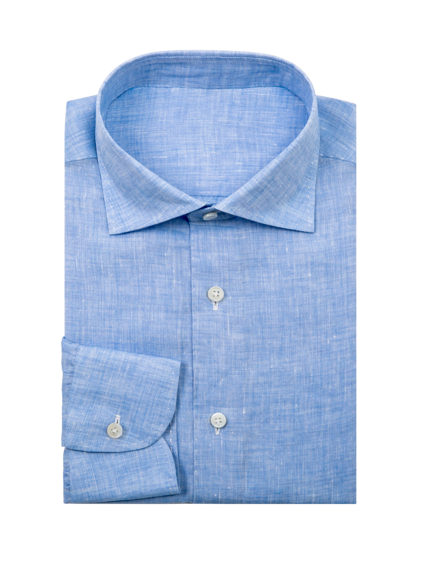 Men's Light Blue Linen Shirt