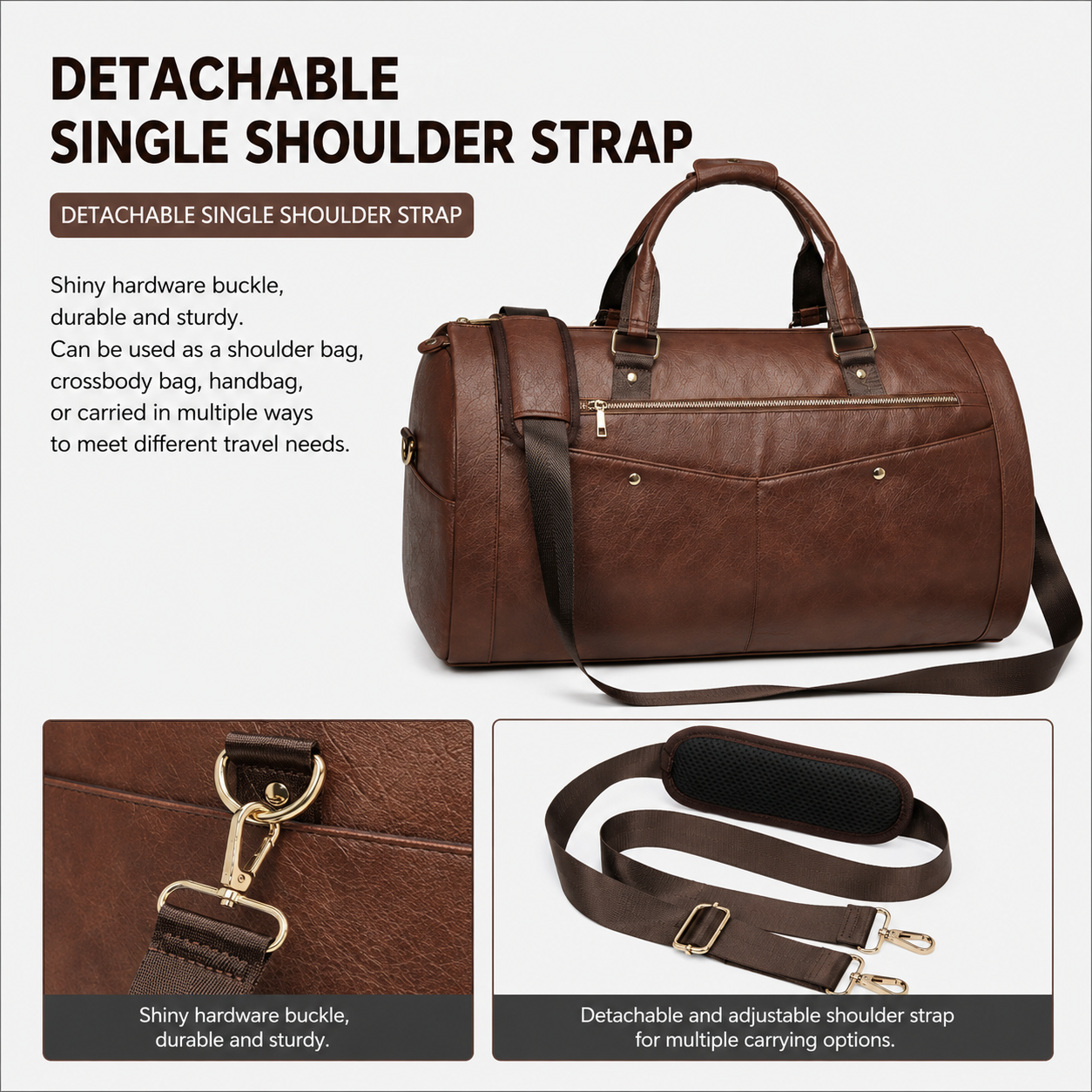 Suits Travel Duffle Bag Convertible Suit Shoes Overnight Bag