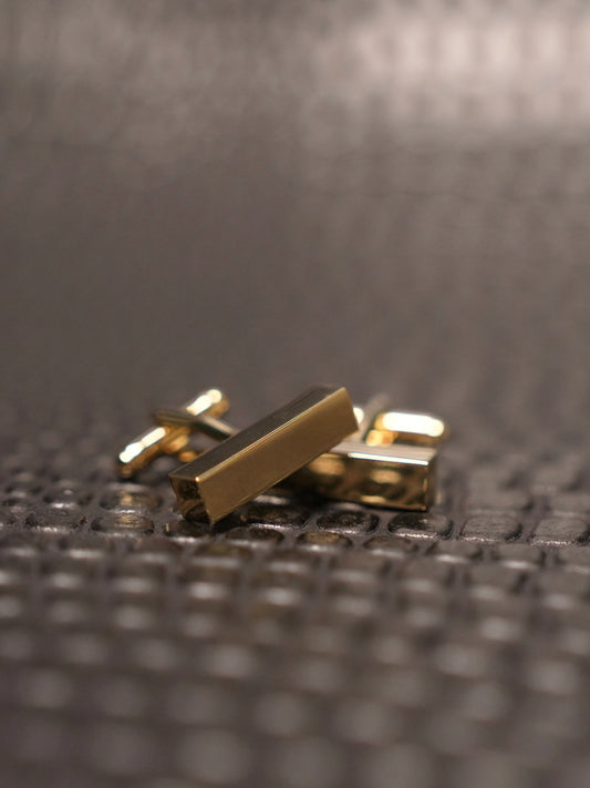 LB Signature Gold Bar Cufflinks