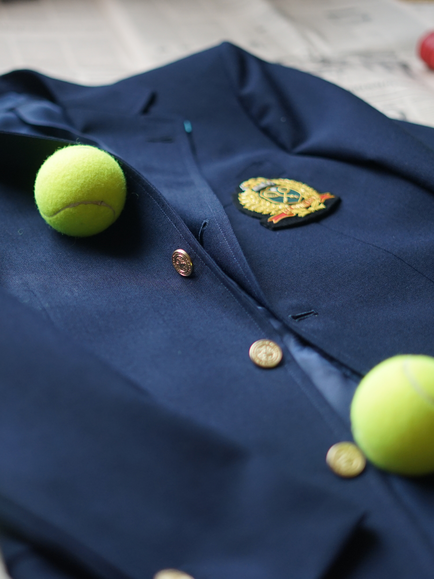 Men's Ivy Three-Button Fresco Wool Blazer