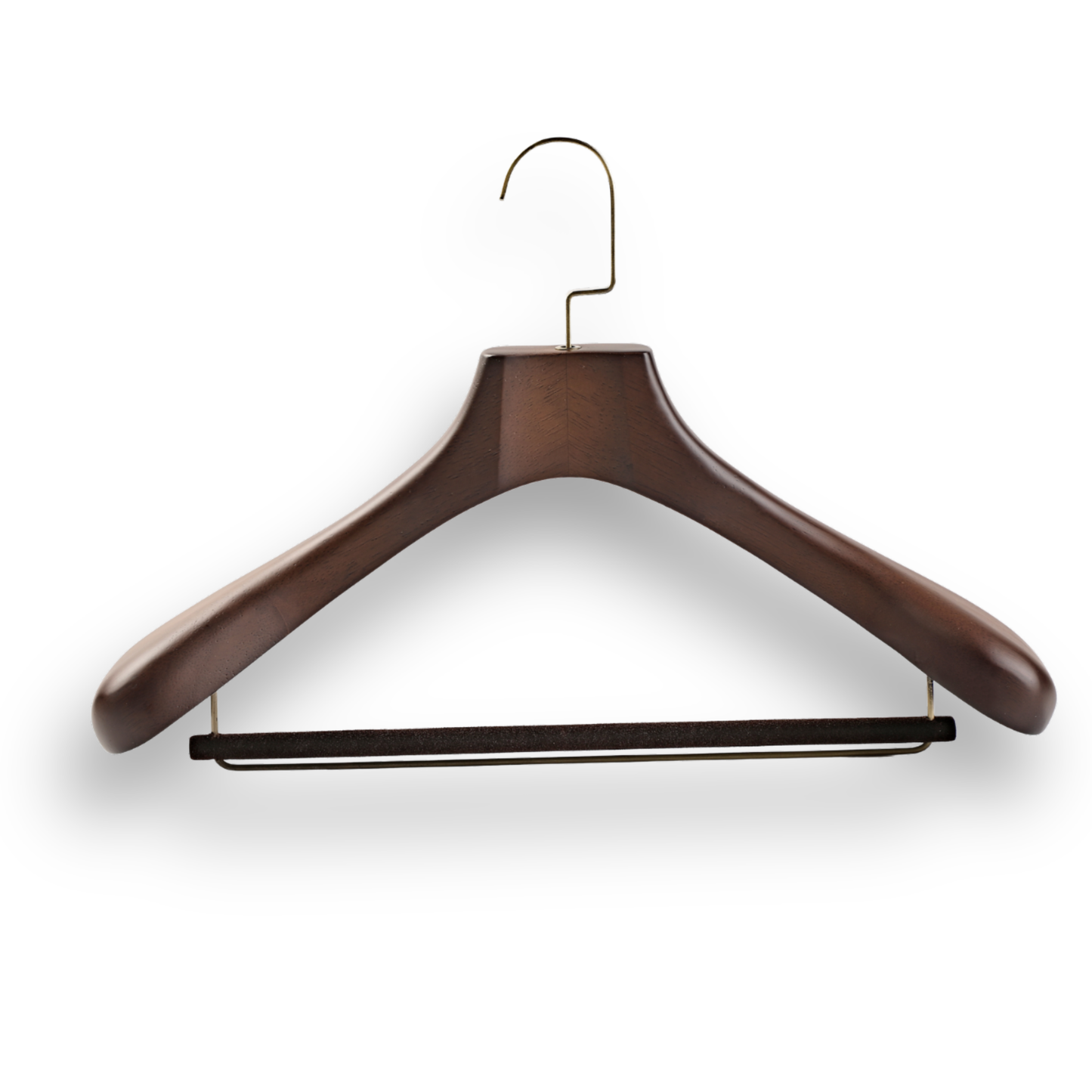 Hand Craft Professional Extra Wide Shoulder Suit Hanger - Solid Walnut Wood