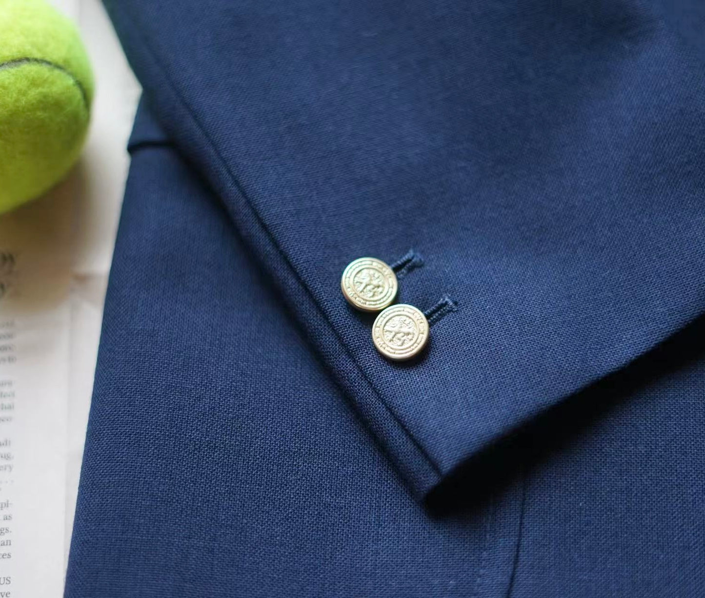 Men's Ivy Three-Button Fresco Wool Blazer