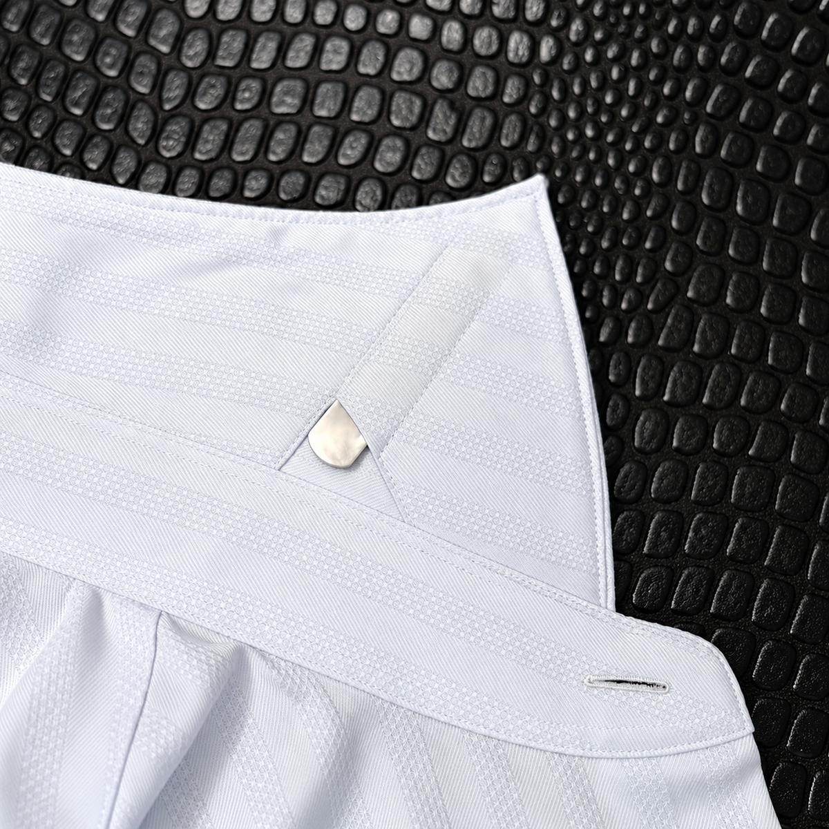 Personalized Collar Stays for Men, Engraved Mother of Pearl Gift, Custom Monogram Dress Shirt Accessory, Made to Order
