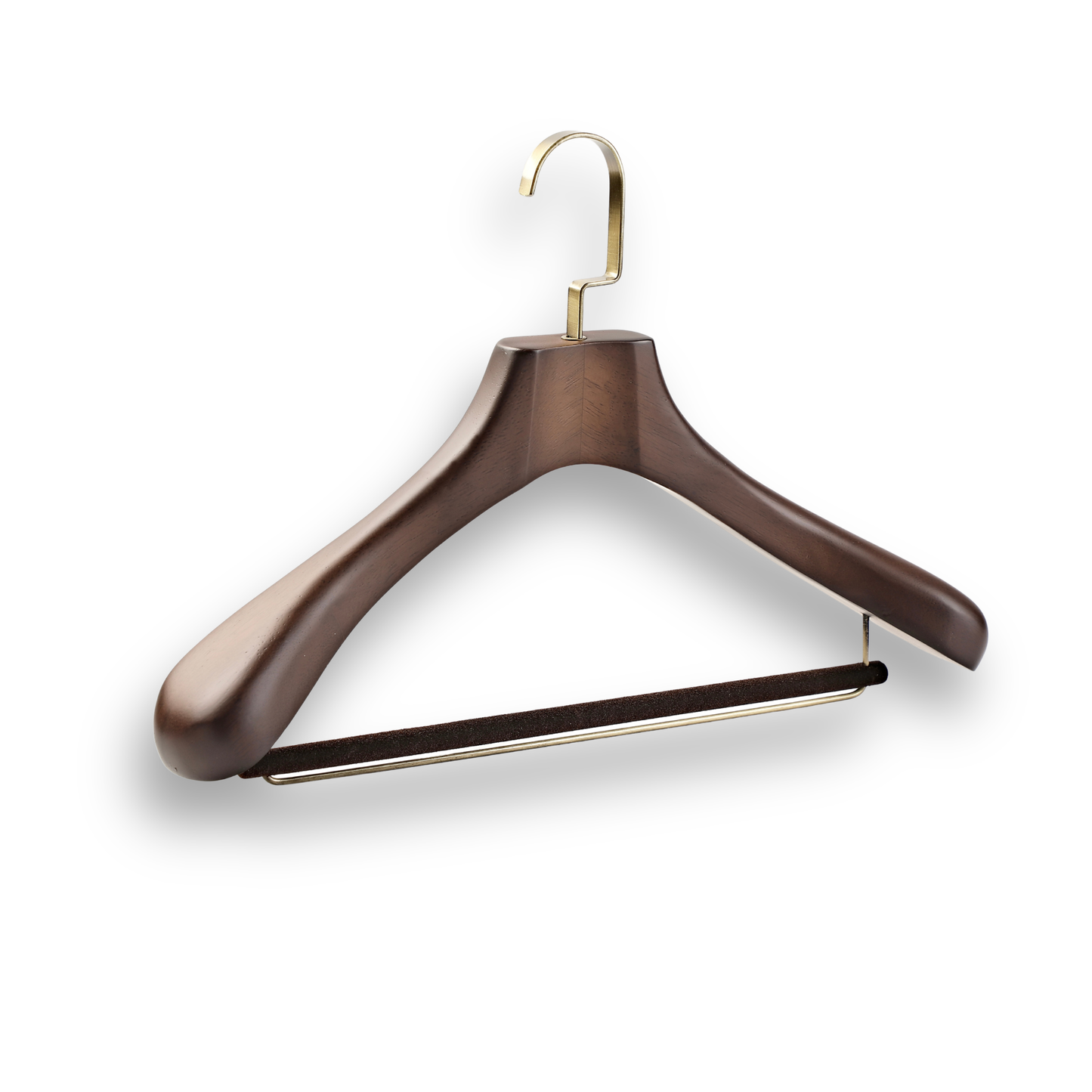 Hand Craft Professional Extra Wide Shoulder Suit Hanger - Solid Walnut Wood