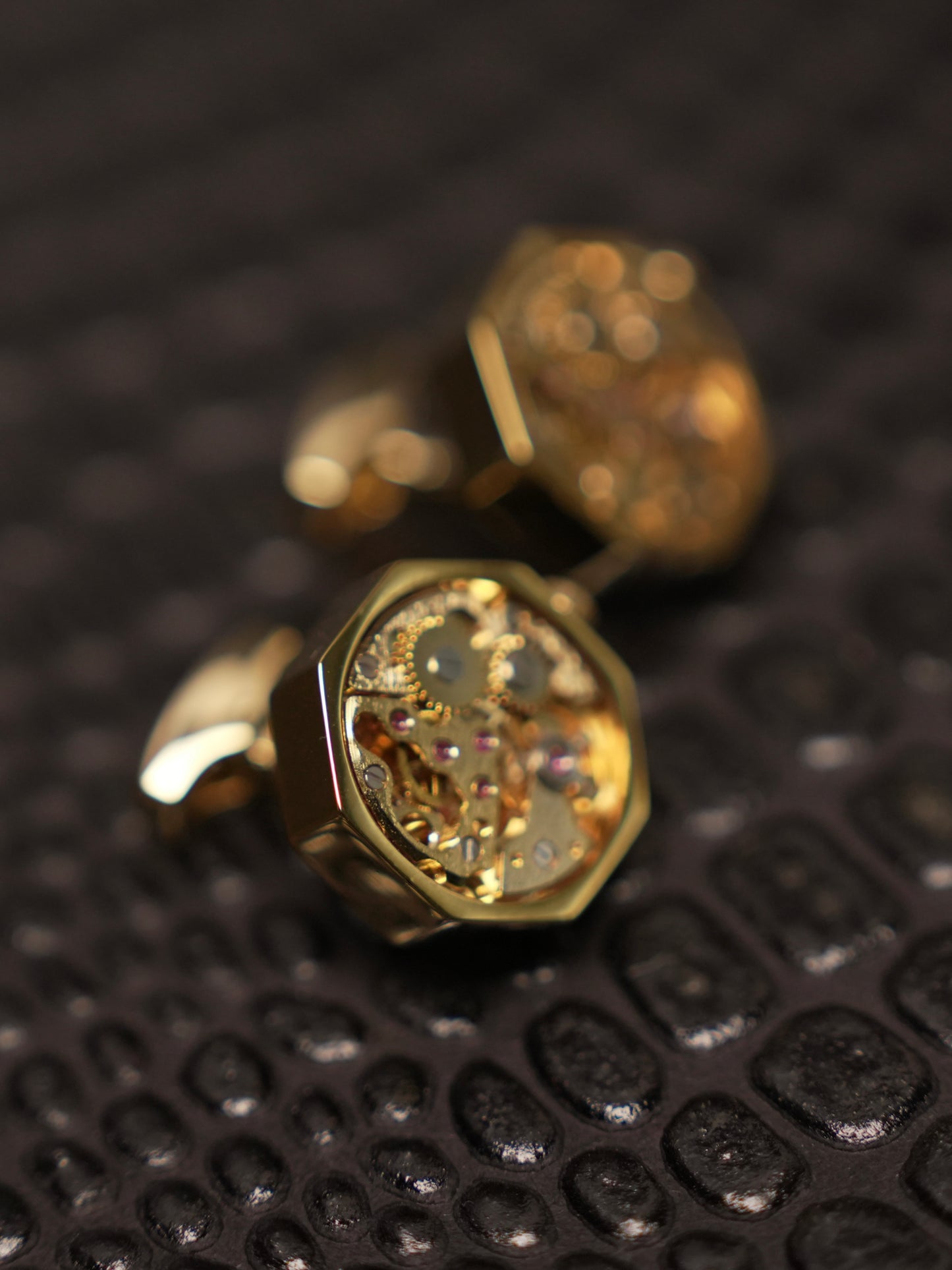 Octagon Mechanical Watch  Cufflinks