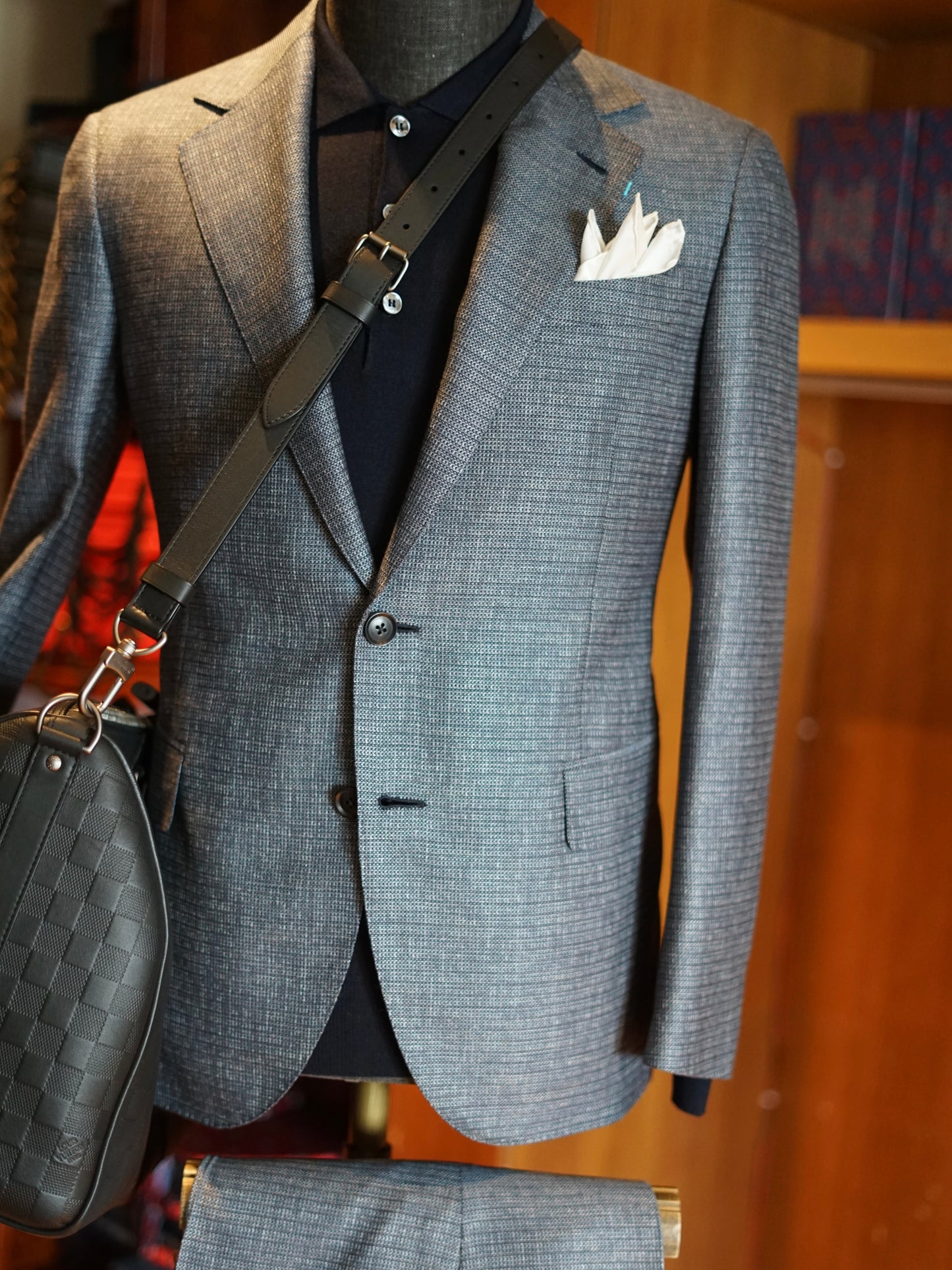 Wool and Silk Blend Lightweight Two-Piece Suit
