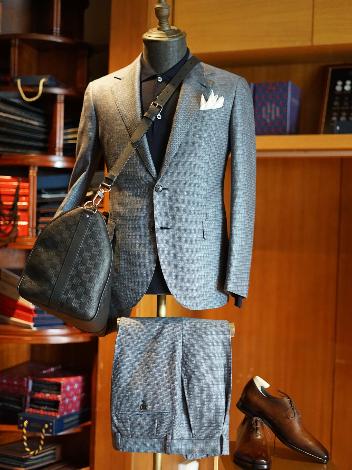 Wool and Silk Blend Lightweight Two-Piece Suit