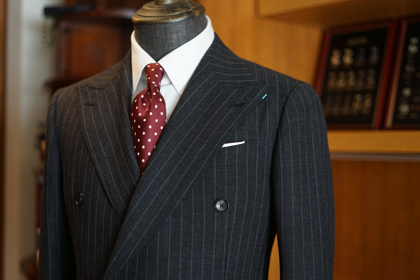 Grey Fresco Charcoal Stripe Suit