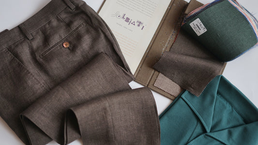Loro Piana Brown Linen  Trousers