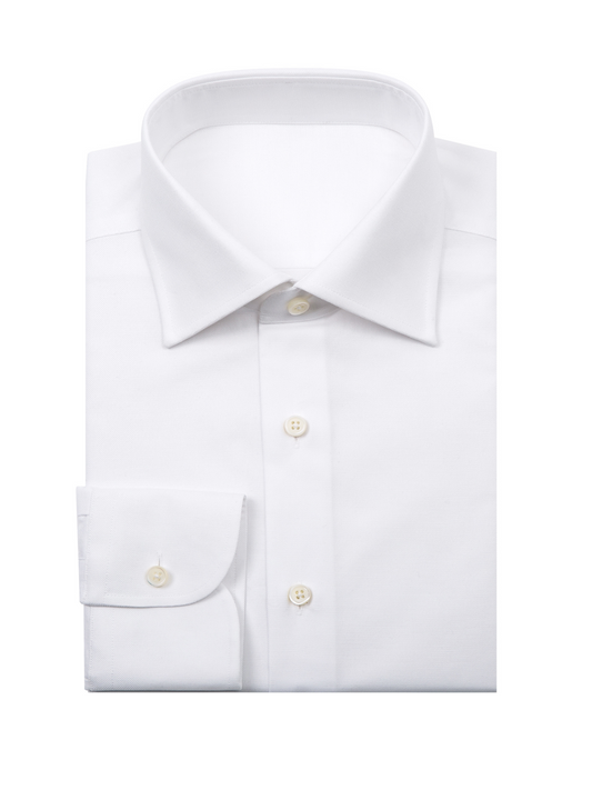 Men's Italian Premium Cotton White Shirt
